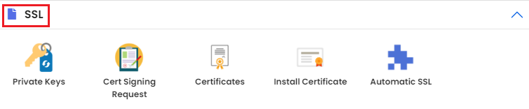 navigate to the SSL section