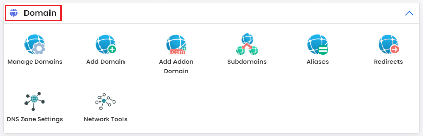 Navigate to the Domain